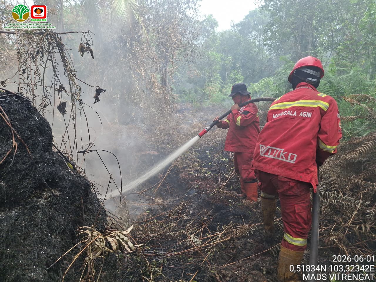 Kesulitan Padamkan Karhutla di Rantau Bais, Personel Manggala Agni Ditambah