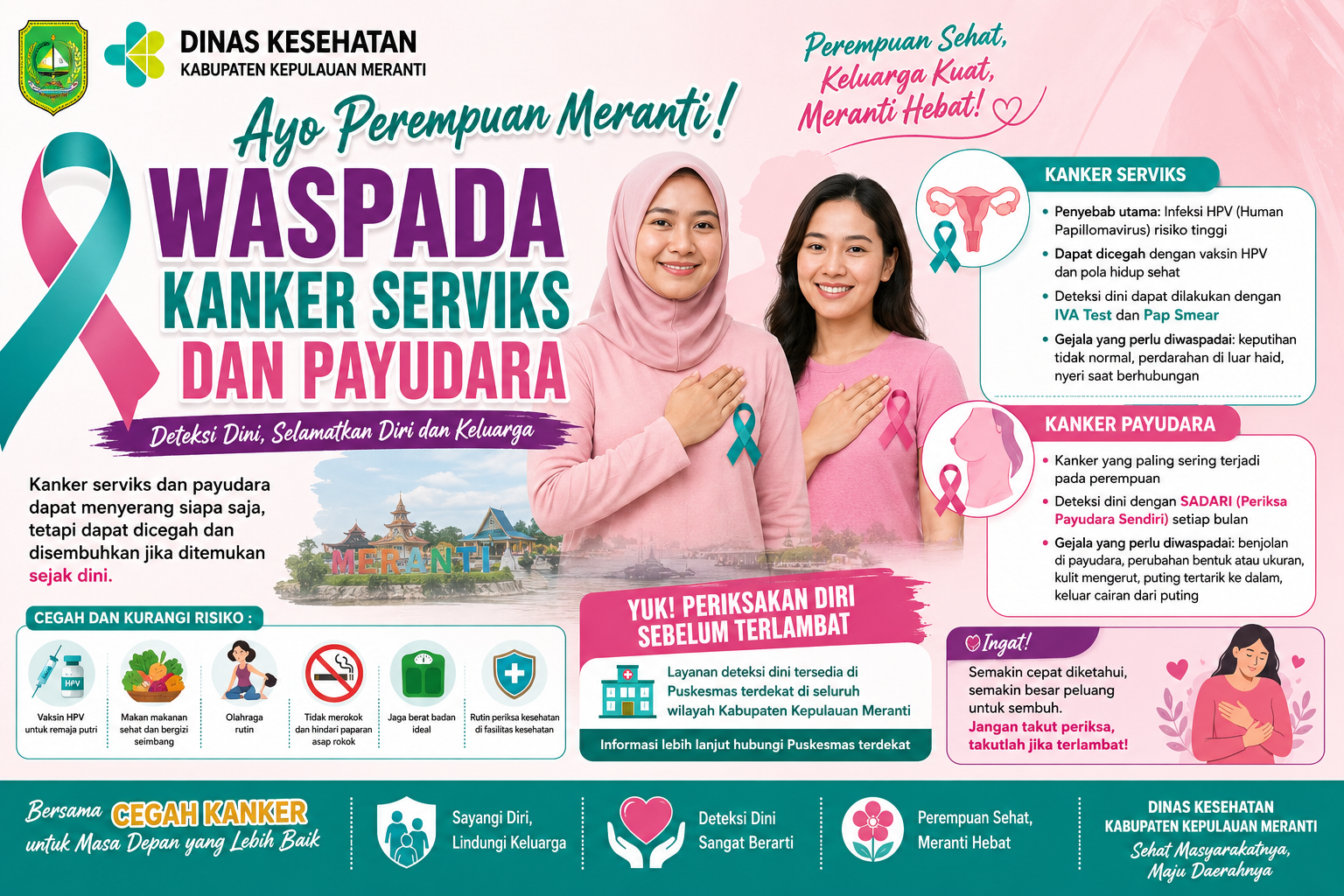 Ayo Deteksi Dini Kanker Serviks dan Kanker Payudara