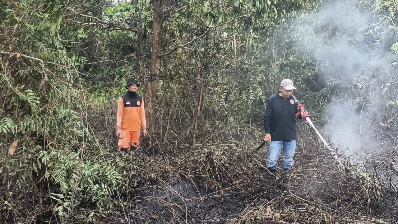 Kebakaran Lahan di Jalan Pramuka Selatpanjang, Masih Dilidik Polisi