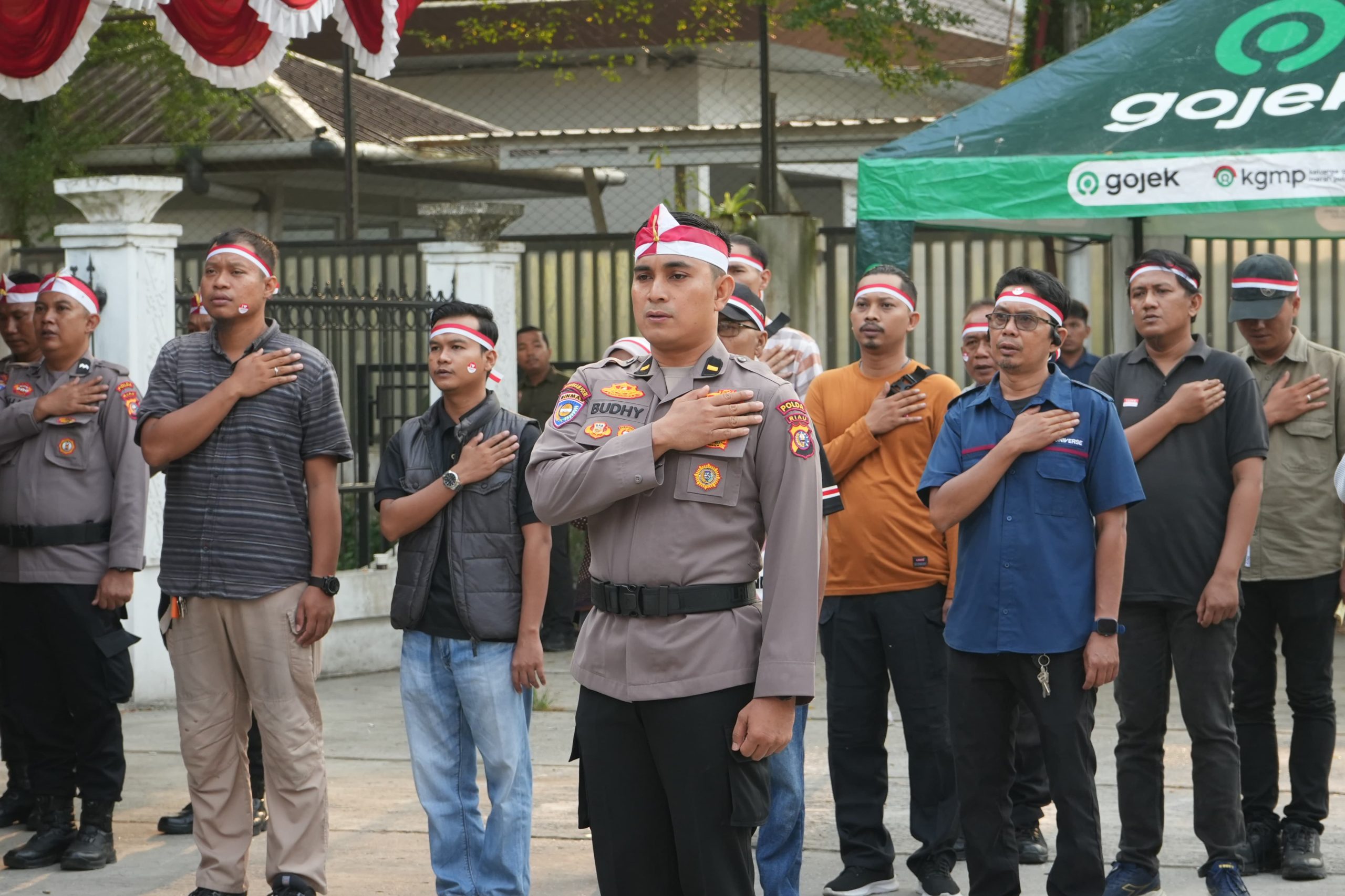 Ditbinmas dan Humas Polda Riau Bersama Insan Pers Apel HUT RI dan Adu Kreativitas