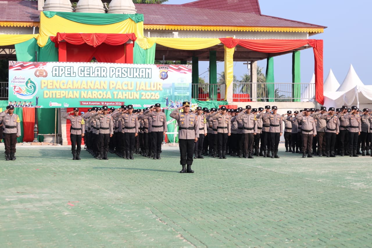857 Personel Amankan Festival Pacu Jalur Tepian Narosa
