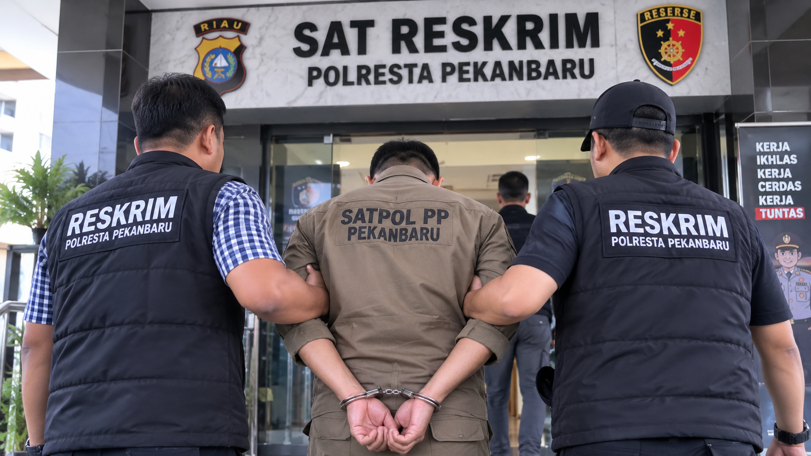 Oknum Satpol PP Pekanbaru Ditahan, Diduga Aniaya Mantan Pacar