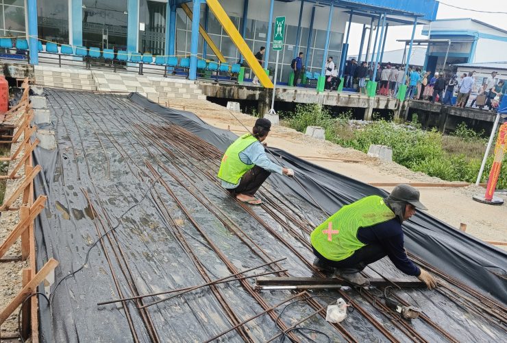 Pelindo Tinggikan Jalan di Pelabuhan Tanjung Harapan Selatpanjang
