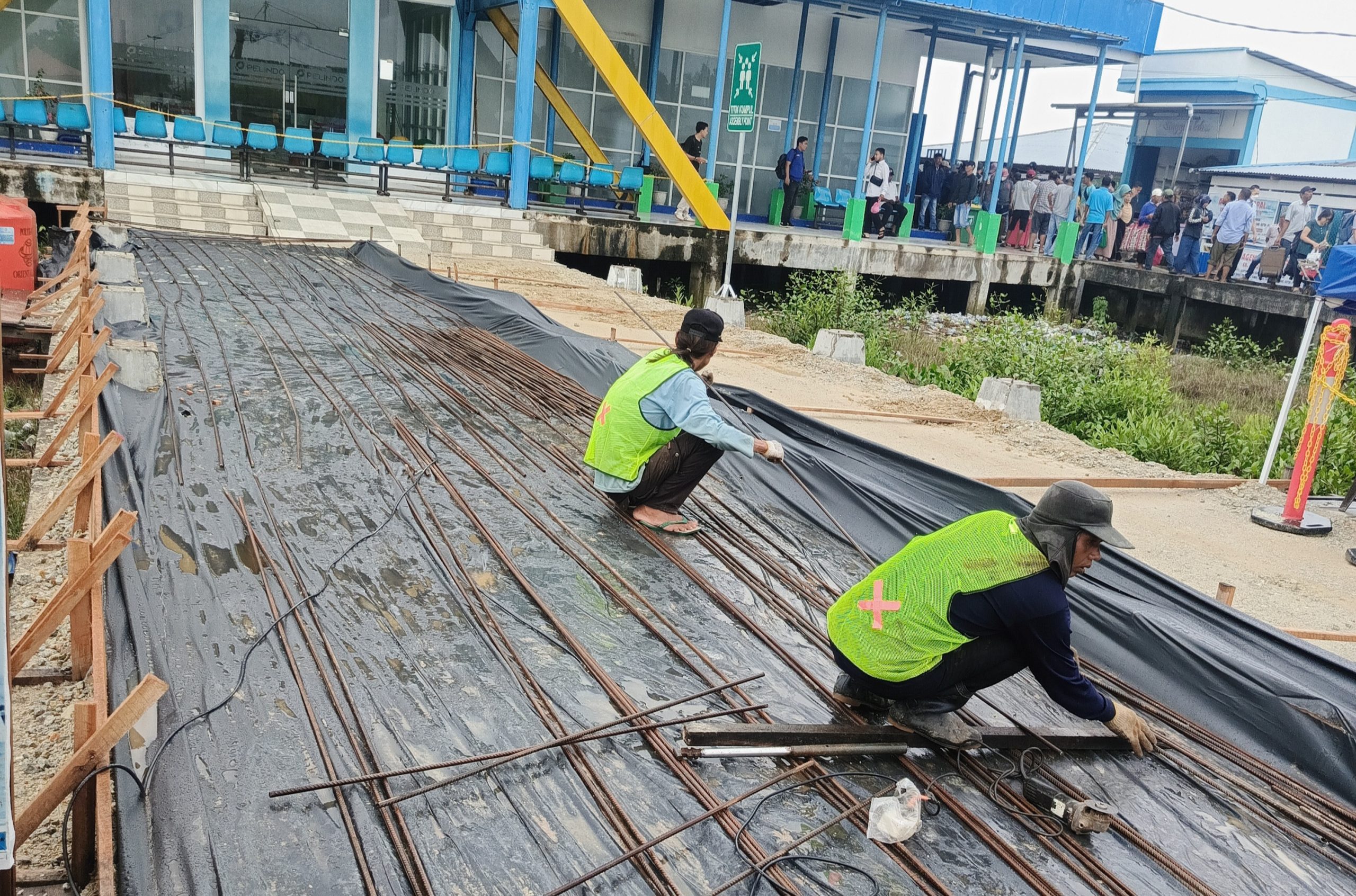 Pelindo Tinggikan Jalan di Pelabuhan Tanjung Harapan Selatpanjang
