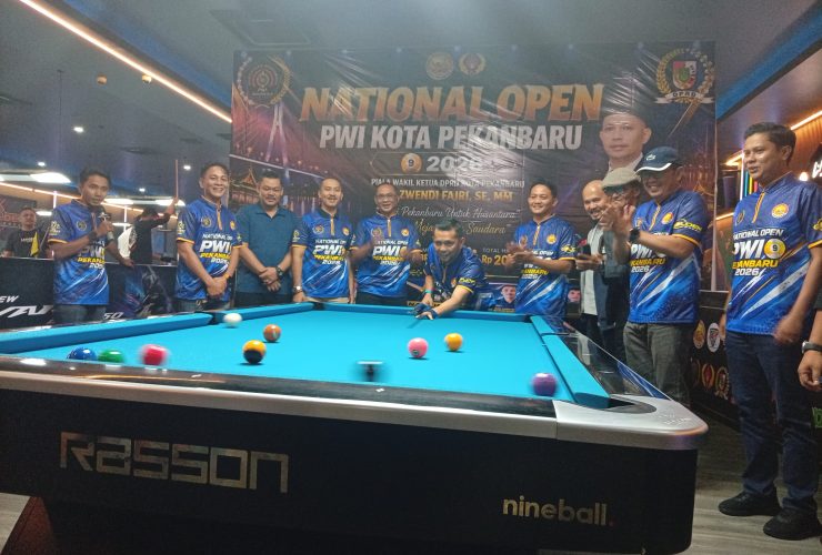 National Open Biliar PWI Pekanbaru 2026 Resmi Dibuka