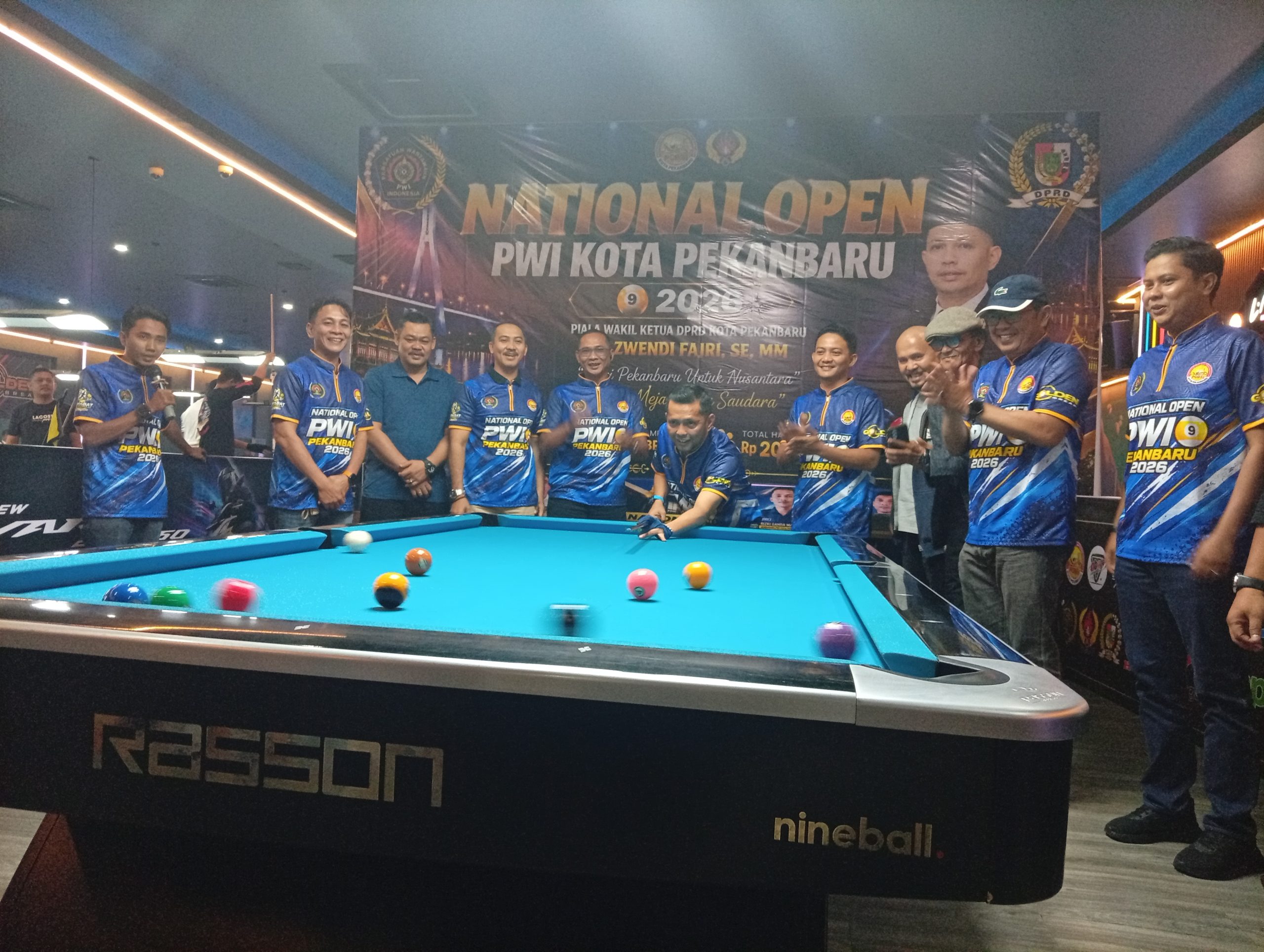 National Open Biliar PWI Pekanbaru 2026 Resmi Dibuka
