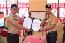 Sudandri Lantik Jajaran Pengurus Pramuka Kwarran Tebingtinggi Barat