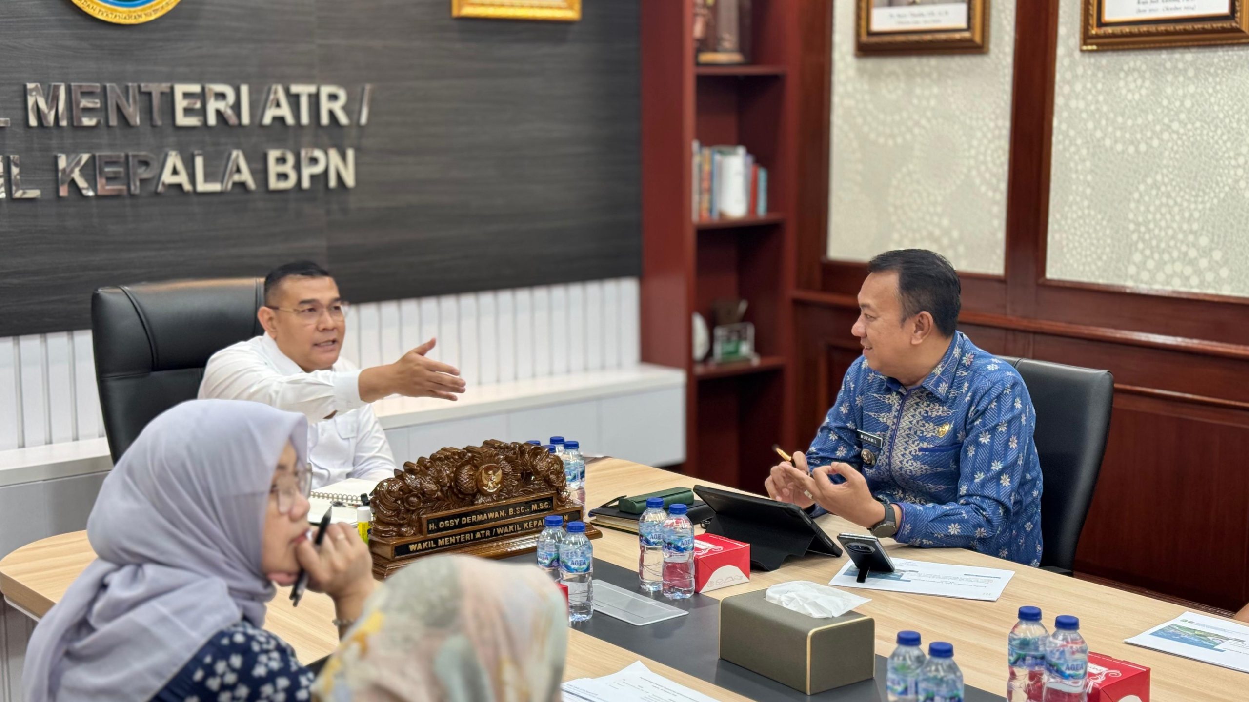 Selatpanjang Satu-Satunya Ibu Kota di Indonesia Tanpa Status PKW, Wabup Muzamil Mengadu ke Wamen ATR/BPN