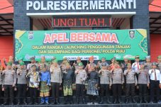 Program Kapolda, Setiap Jum’at Polisi Polres Meranti Gunakan Tanjak 