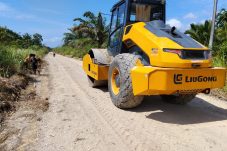 Jalan Poros Tanjung Peranap-Mengkikip Diperbaiki