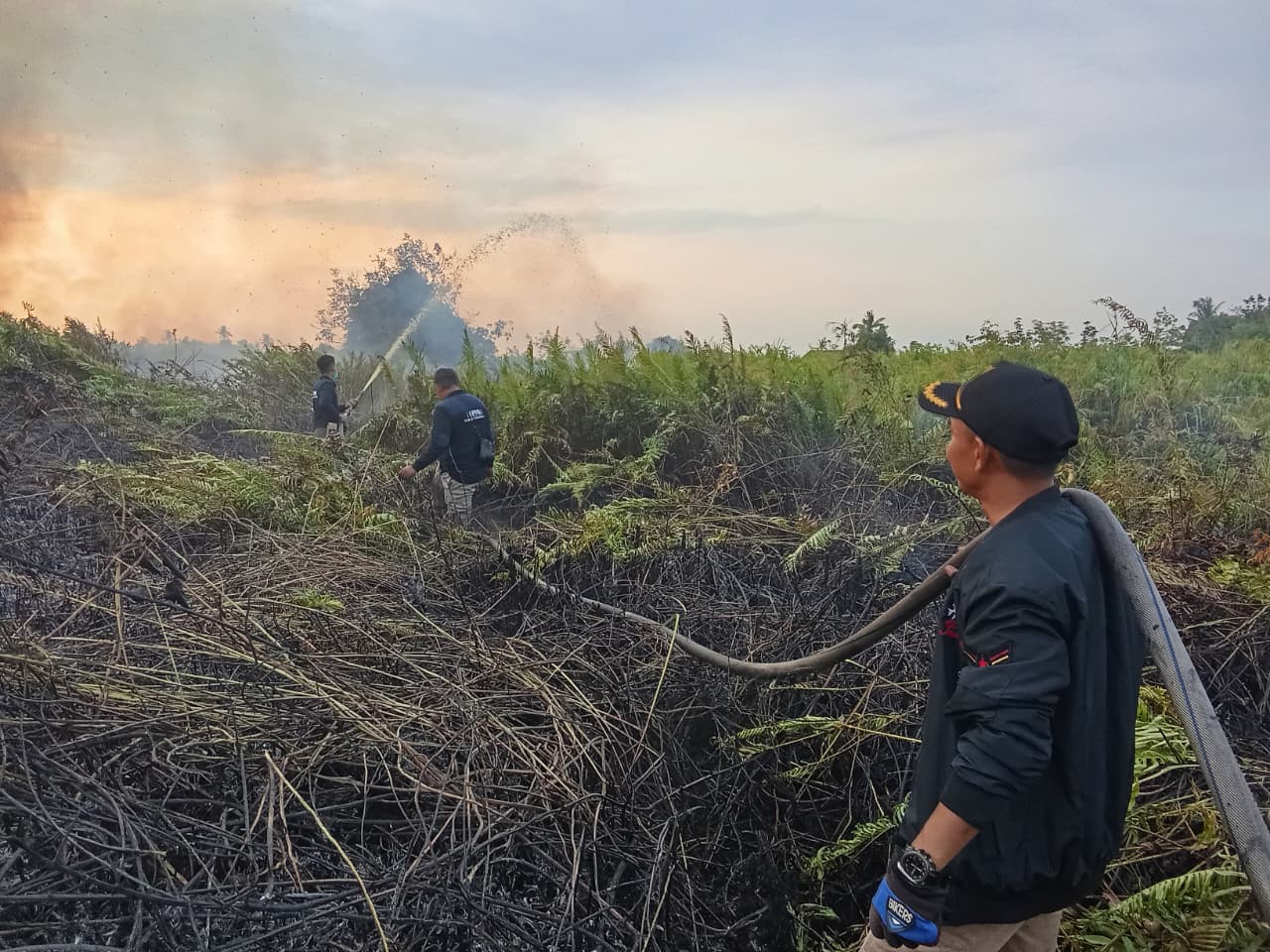 Petugas Berhasil Padamkan Karhutla di Pulau Merbau
