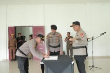 Usai Dilantik, Kapolsek Baru Diberi Tugas Jadikan Panipahan Desa Bersinar