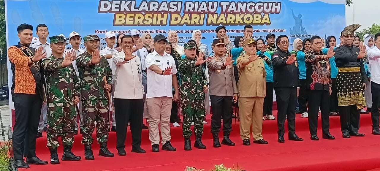 Bersihkan Riau dari Narkoba, Forkopimda Gelar Apel Kesiapan Satgas