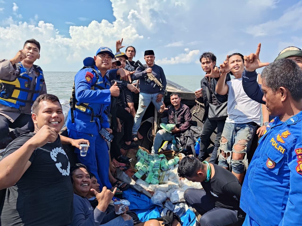Polres Meranti Gagalkan Peredaran 27 Kg Sabu di Selat Akar