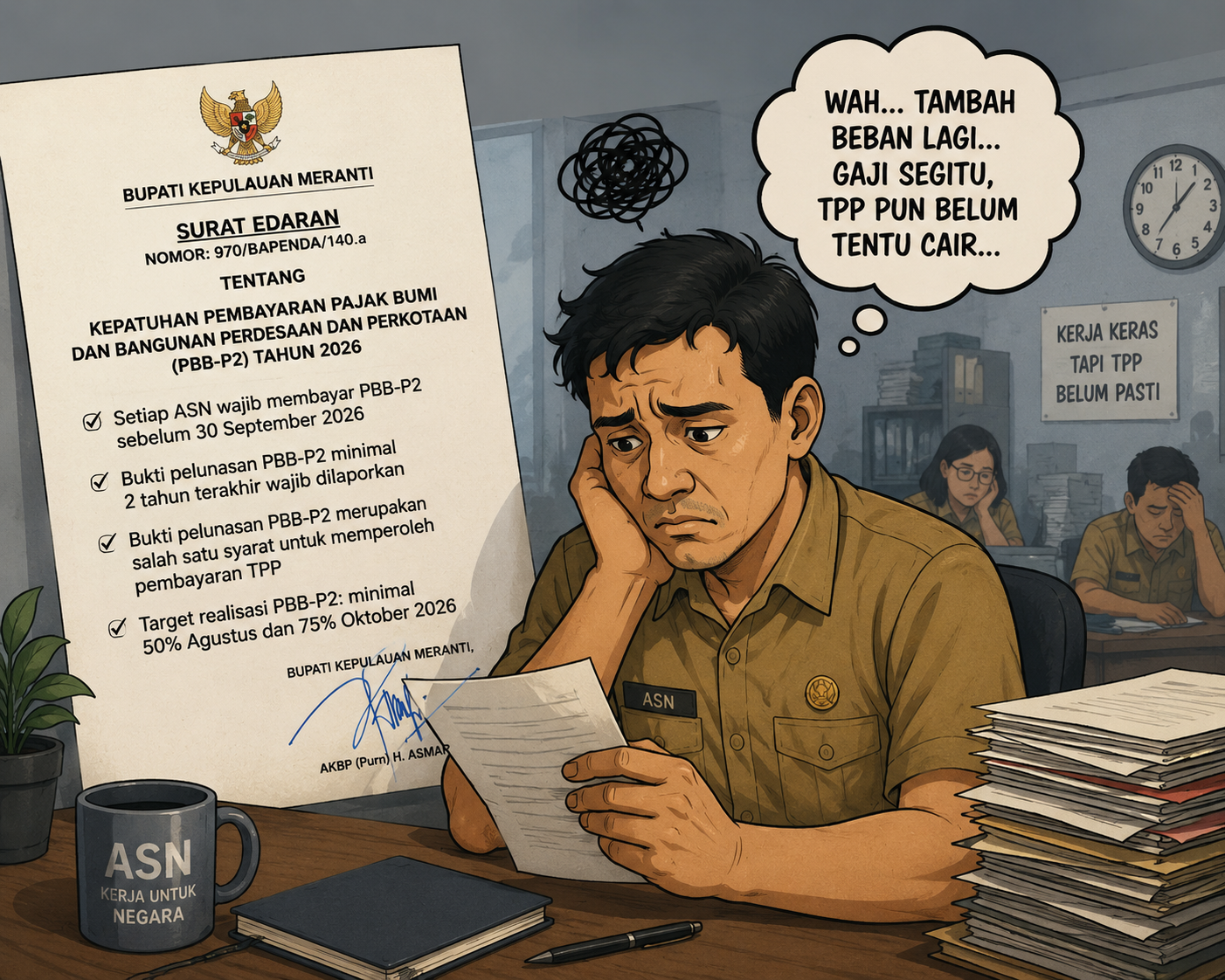 ASN Meranti Wajib Lunasi PBB-P2 untuk Syarat TPP