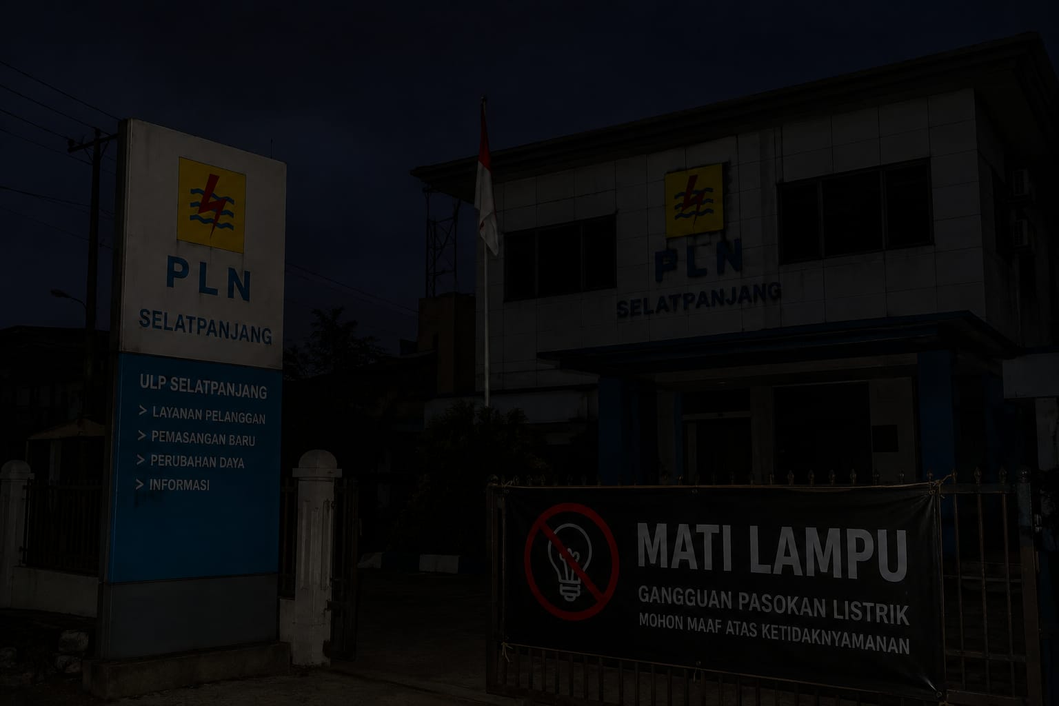 Listrik di Selatpanjang Padam Total, PLN Akui Belum Tau Penyebabnya
