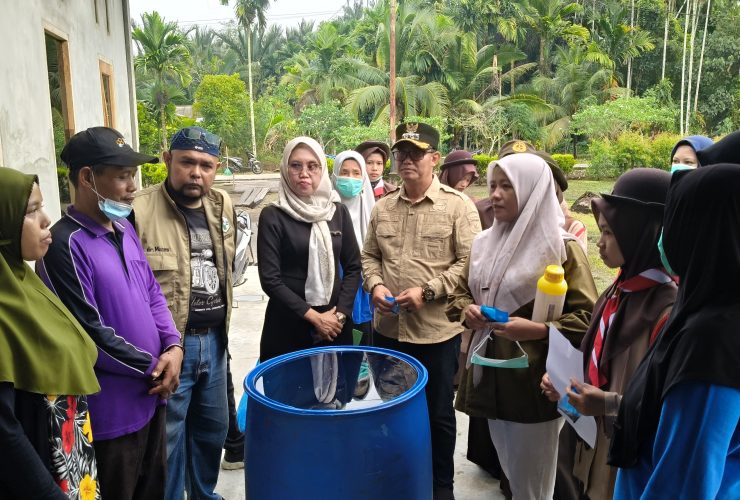 Cegah DBD, UPT PUskesmas Alai Lakukan Goro, Berantas Sarang Nyamuk dan Lakukan Larvasidasi