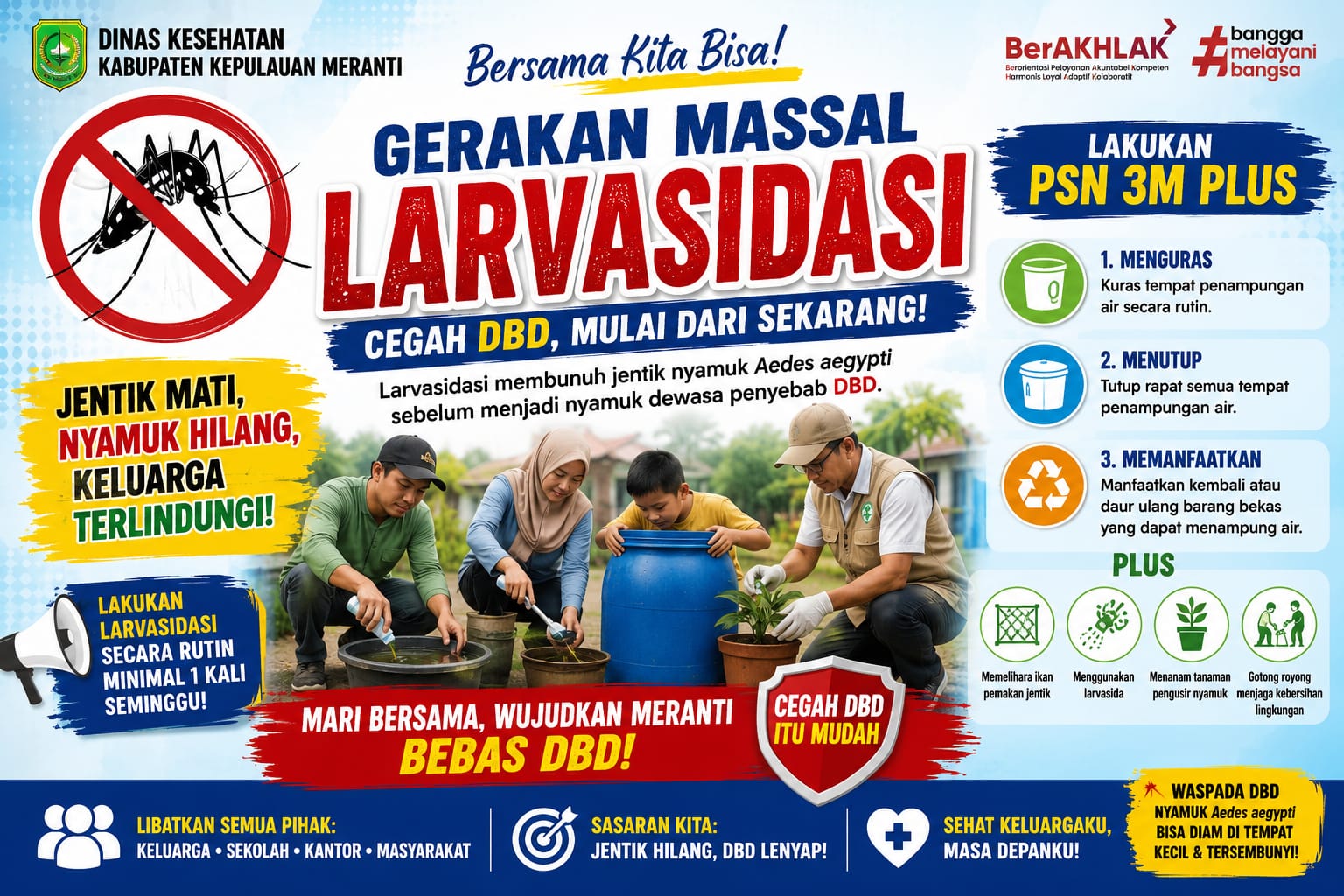 Dinkes Meranti Siapkan Larvasidasi Massal, Libatkan Seluruh Fasilitas Kesehatan dan Masyarakat Tekan Kasus DBD