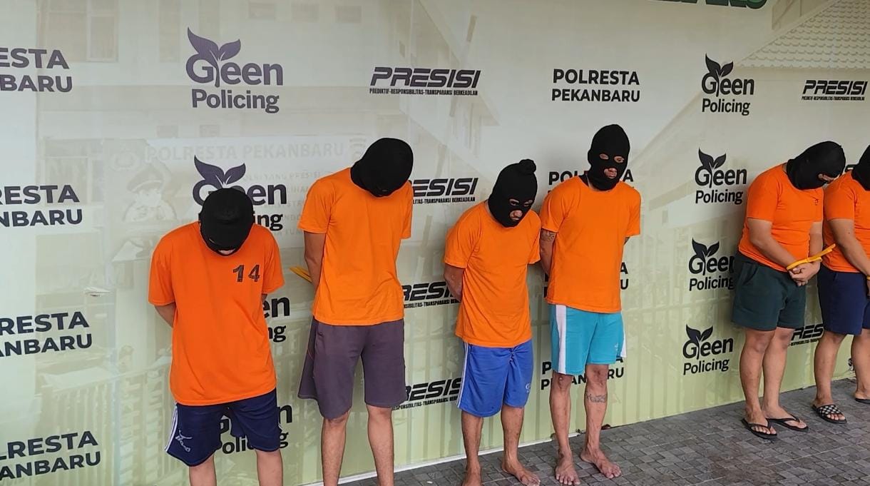Polisi Sita Parang dan Tas Korban dari Komplotan Begal di Pekanbaru