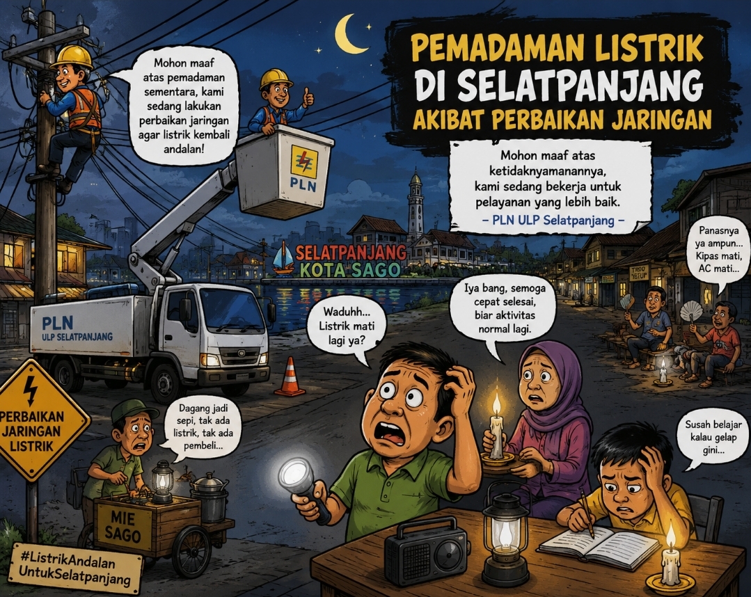 Warga Selatpanjang Mulai Keluhkan Seringnya Pemadaman Listrik 