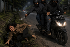 Diancam Senjata Tajam, Desi Kehilangan Motor di Jalan Teropong