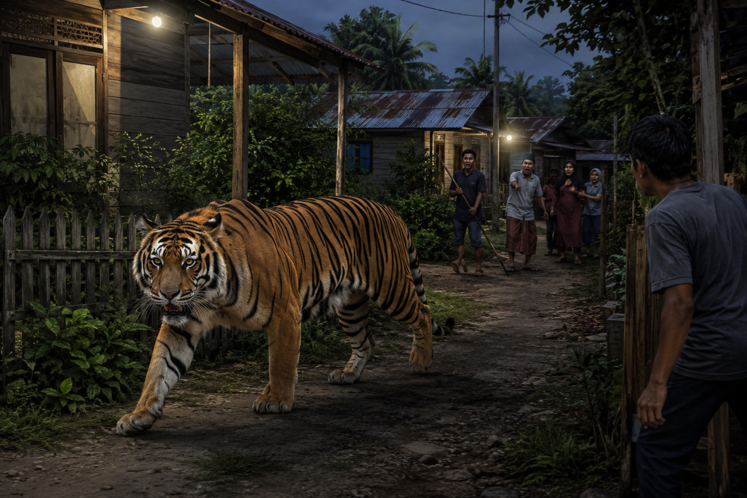 Harimau Sumatera Masuk Permukiman, Siswa di Desa Sungai Danai Belajar dari Rumah 