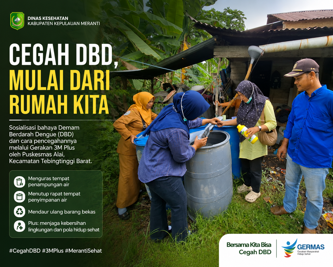Gerak Bersama Cegah DBD, Dinas Kesehatan Meranti Perkuat Edukasi hingga Tingkat Rumah Tangga