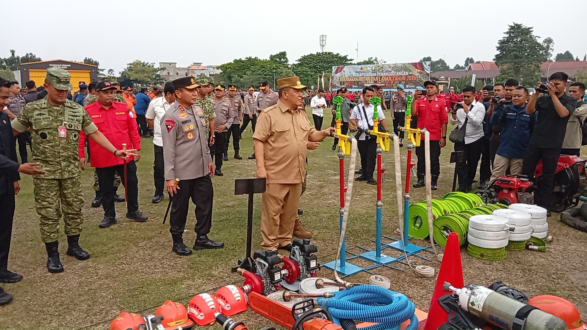 Plt Gubri Pimpin Apel Kesiapsiagaan Penanggulangan Karhutla