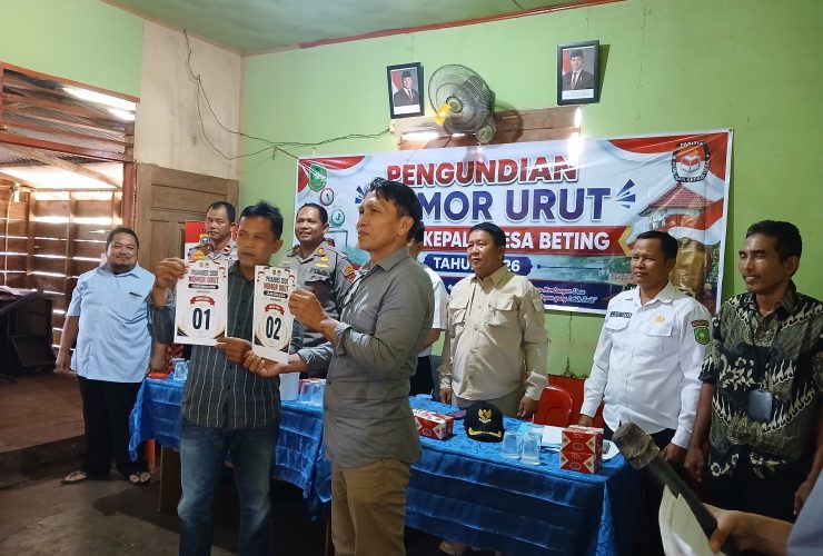 Dikawal Polisi Bersenjata, Beting Jadi Desa Terakhir Lakukan Pencabutan Nomor Urut