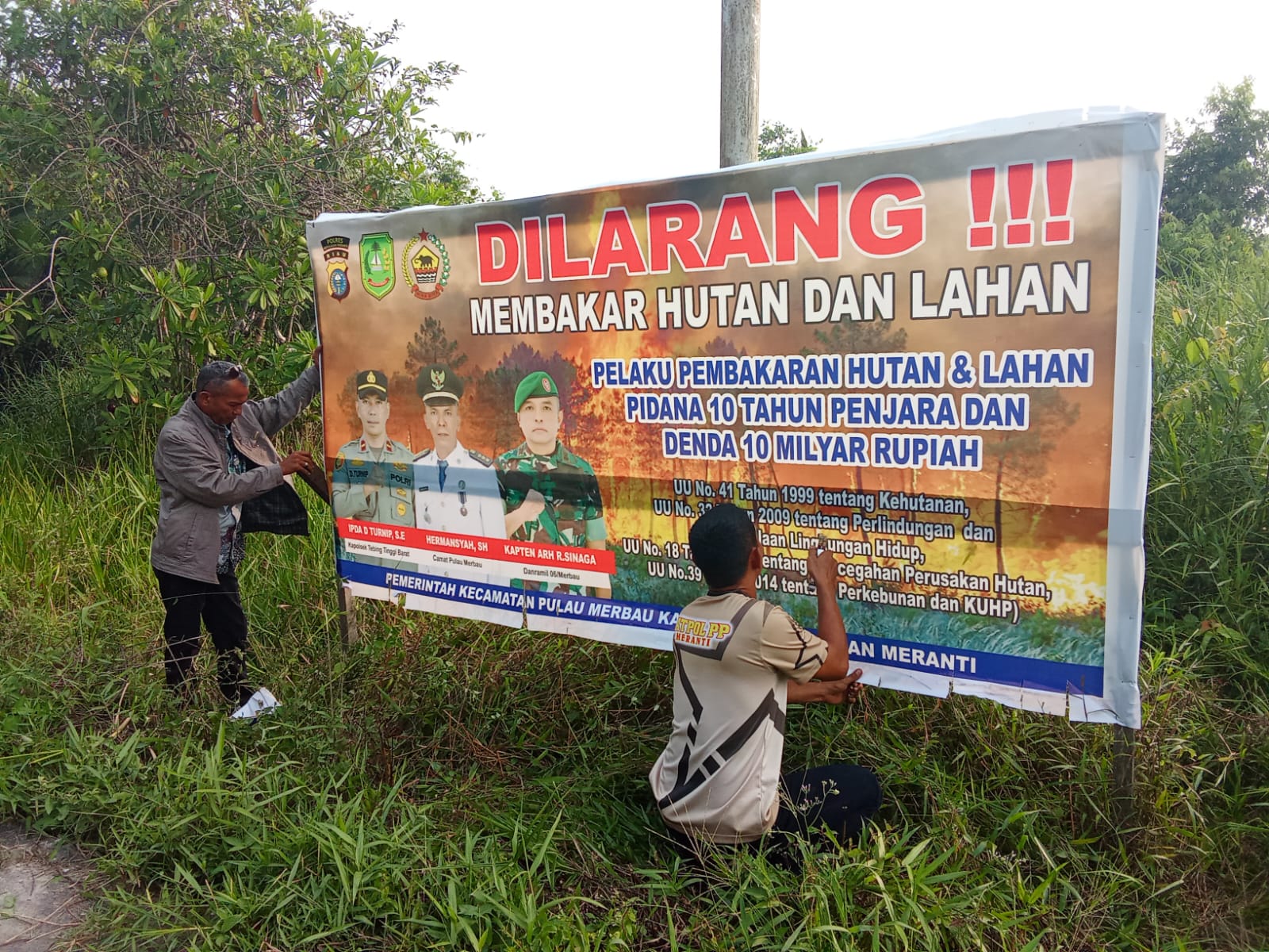 Imbauan Larangan Karhutla di Pulau Merbau Gunakan Pendekatan SARA